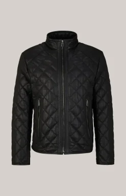 Lederjacke Boy in Schwarz