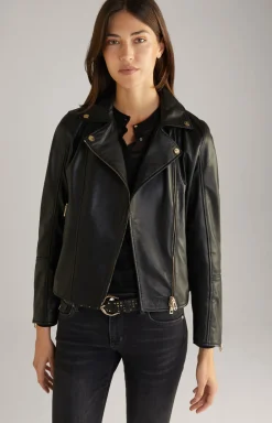 Lederjacke in Schwarz