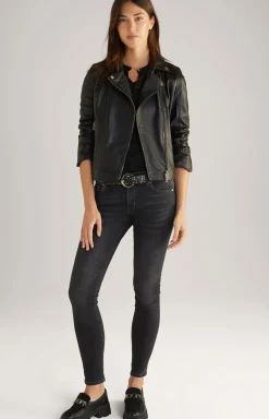Lederjacke in Schwarz
