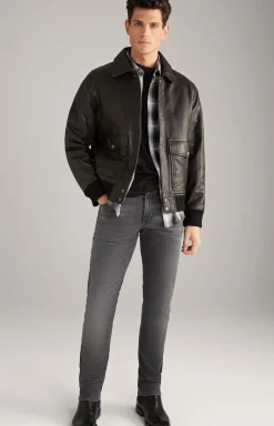 Lederjacke Karman in Dunkelbraun