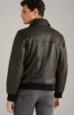 Lederjacke Karman in Dunkelbraun