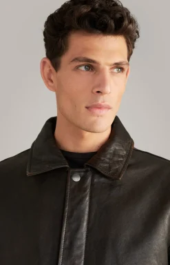 Lederjacke Karman in Dunkelbraun