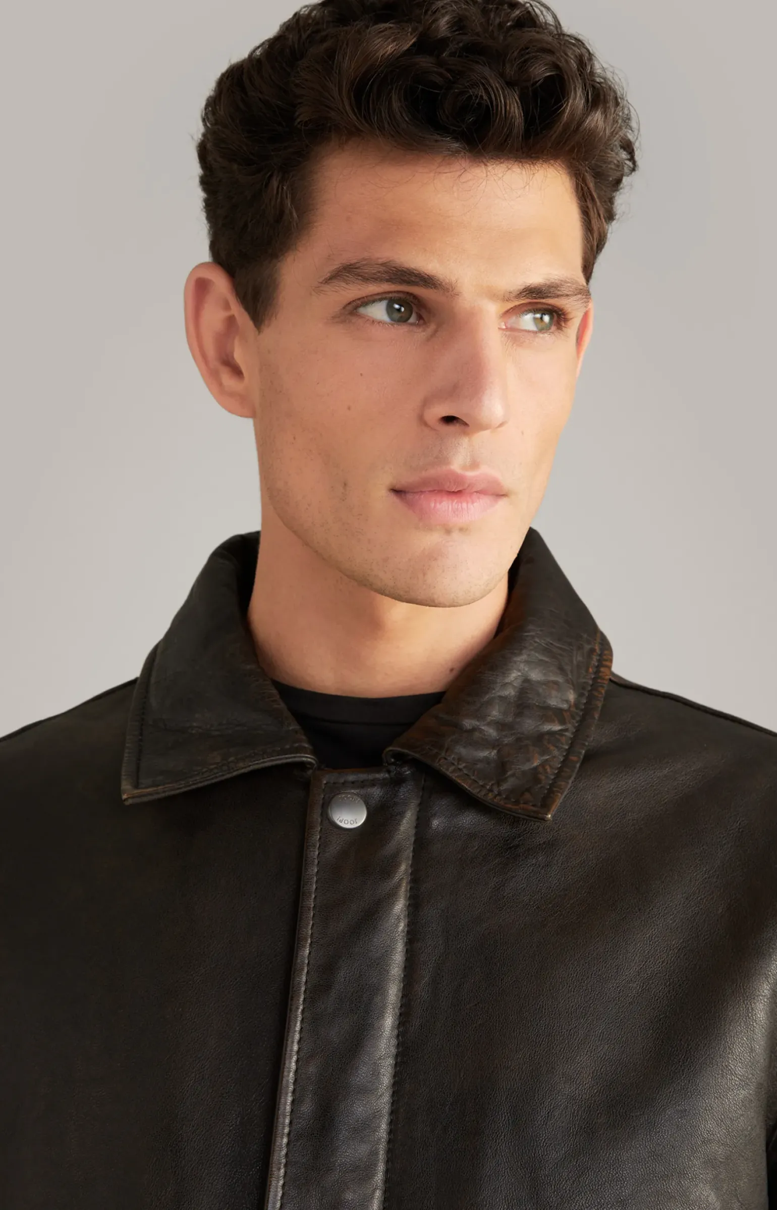 Lederjacke Karman in Dunkelbraun