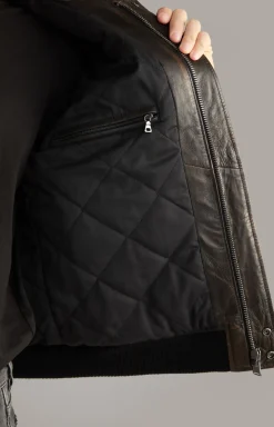 Lederjacke Karman in Dunkelbraun