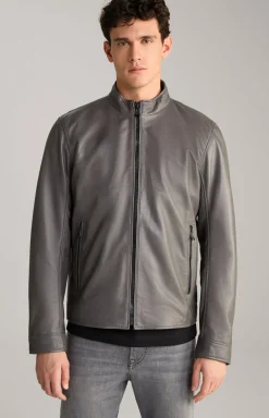 Lederjacke Lif in Grau