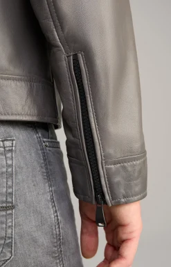 Lederjacke Lif in Grau