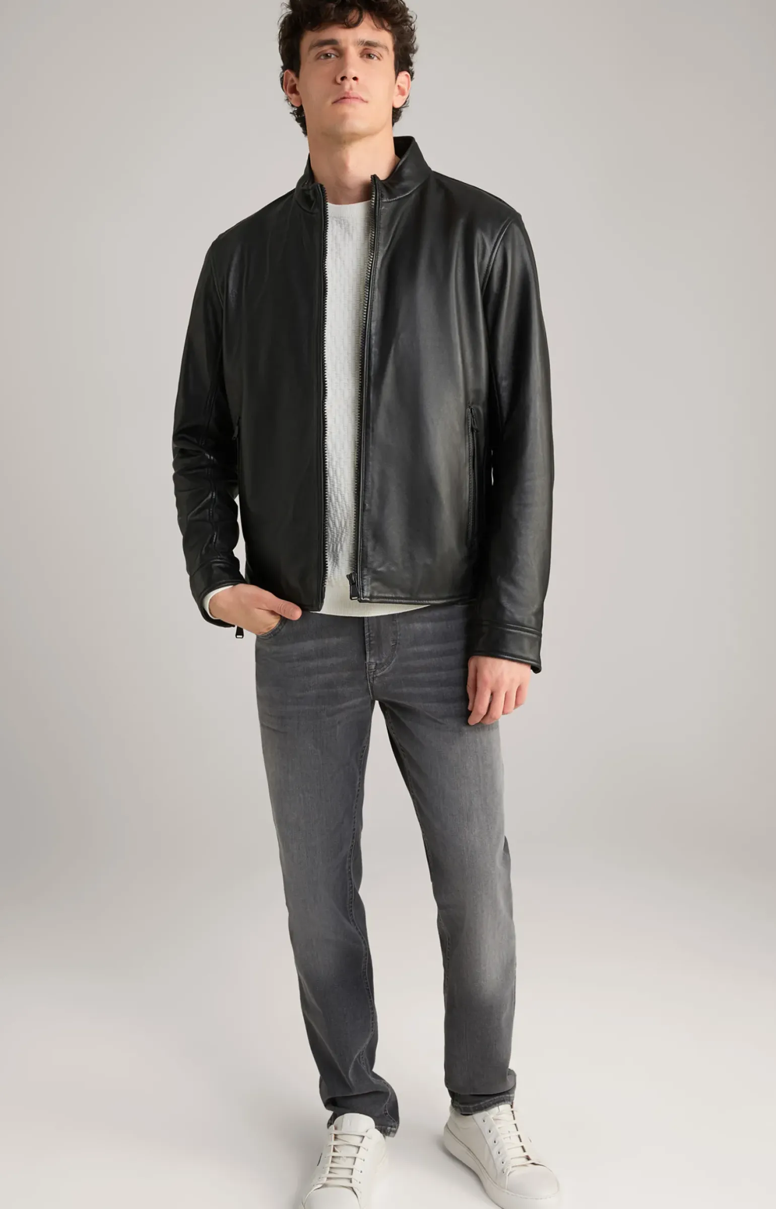 Lederjacke Lif in Schwarz