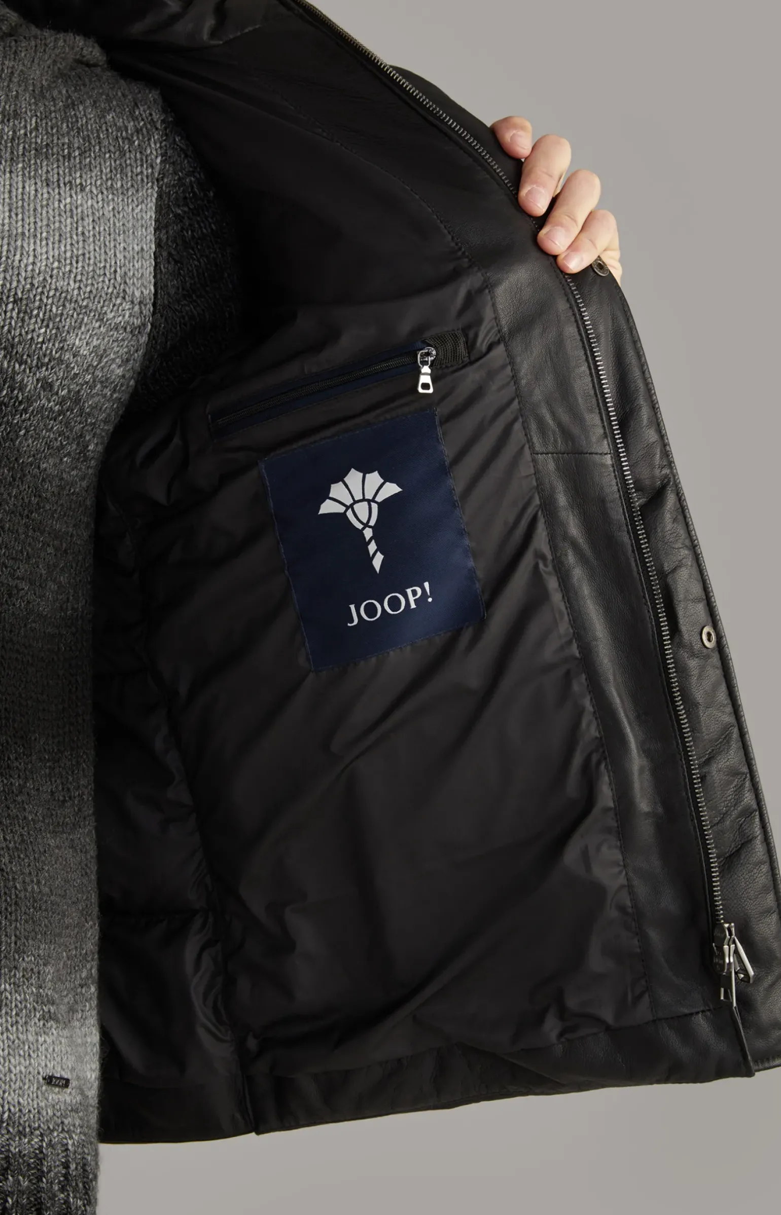 Lederjacke Loma in Schwarz