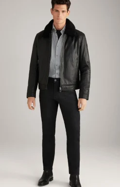 Lederjacke Mech in Schwarz