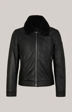 Lederjacke Mech in Schwarz