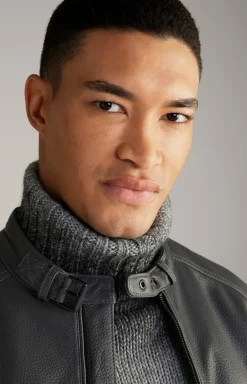 Lederjacke Peel in Grau