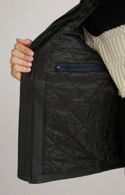 Lederjacke Smoky in Schwarz