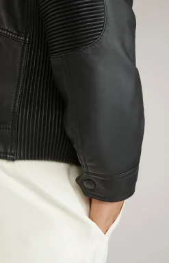 Lederjacke Smoky in Schwarz