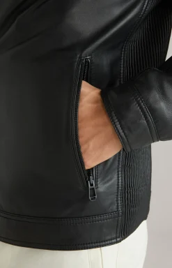 Lederjacke Smoky in Schwarz