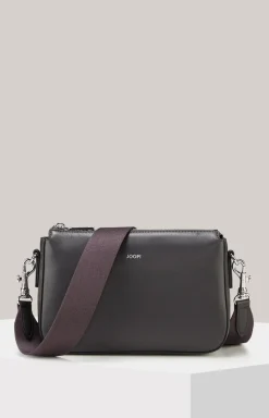 Leder-Schultertasche Sofisticato Jasmina in Grau