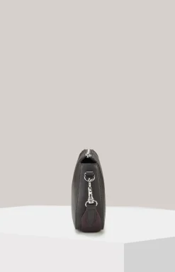 Leder-Schultertasche Sofisticato Jasmina in Grau