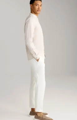 Leinen-Baumwoll-Hemd Hedde in Braun meliert