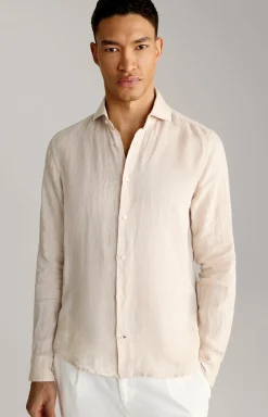 Leinen-Hemd Pai in Beige meliert