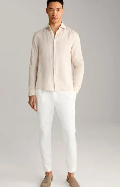 Leinen-Hemd Pai in Beige meliert