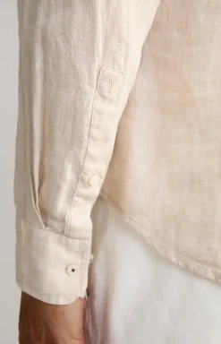 Leinen-Hemd Pai in Beige meliert