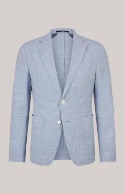 Leinenmix-Sakko Hoverest in Blau