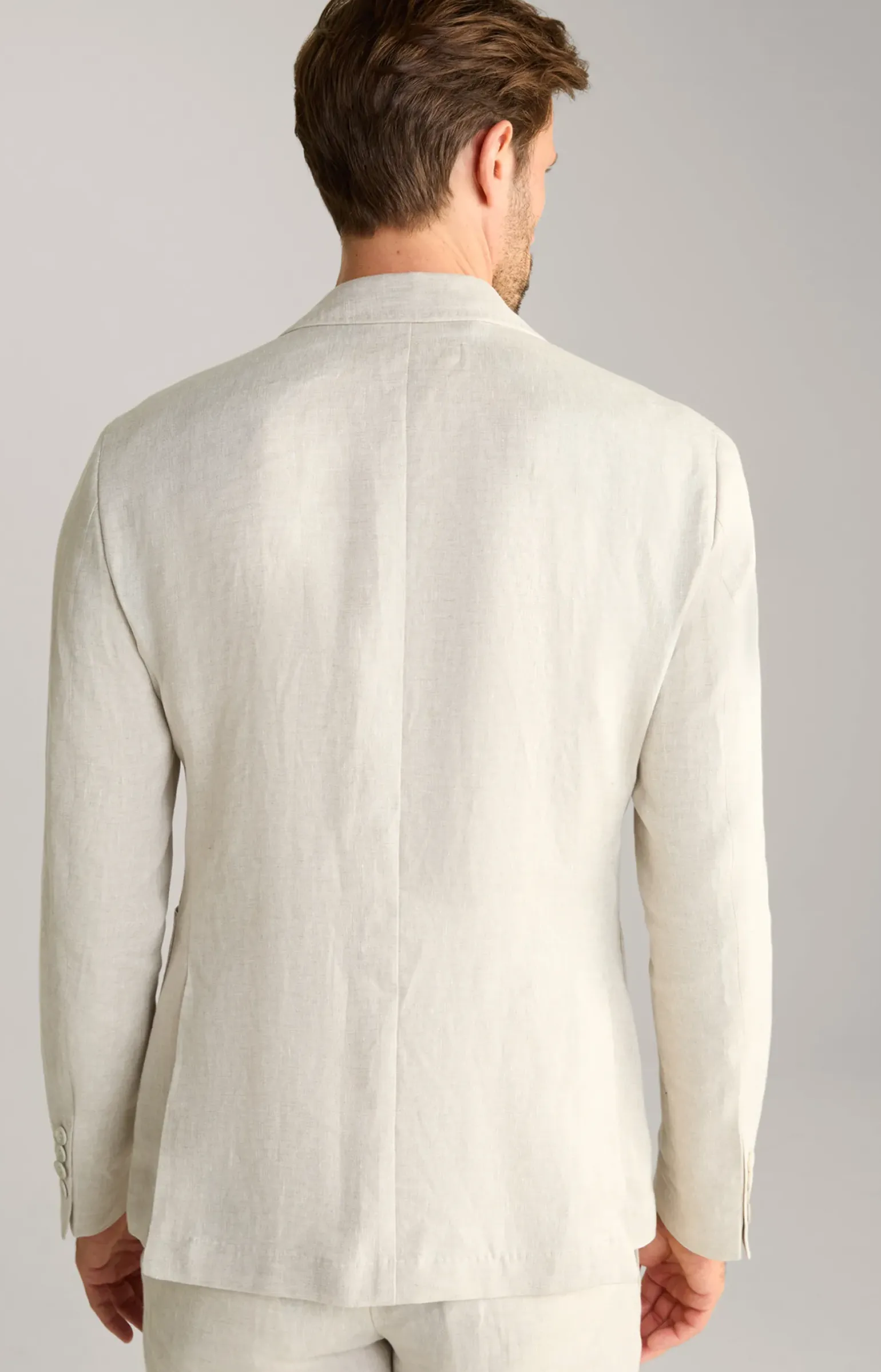 Leinen-Sakko Hoverest in Beige meliert