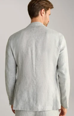 Leinen-Sakko Hoverest in Grau meliert