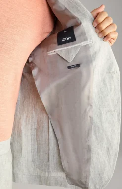 Leinen-Sakko Hoverest in Grau meliert