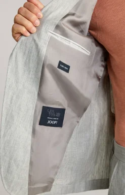 Leinen-Sakko Hoverest in Grau meliert