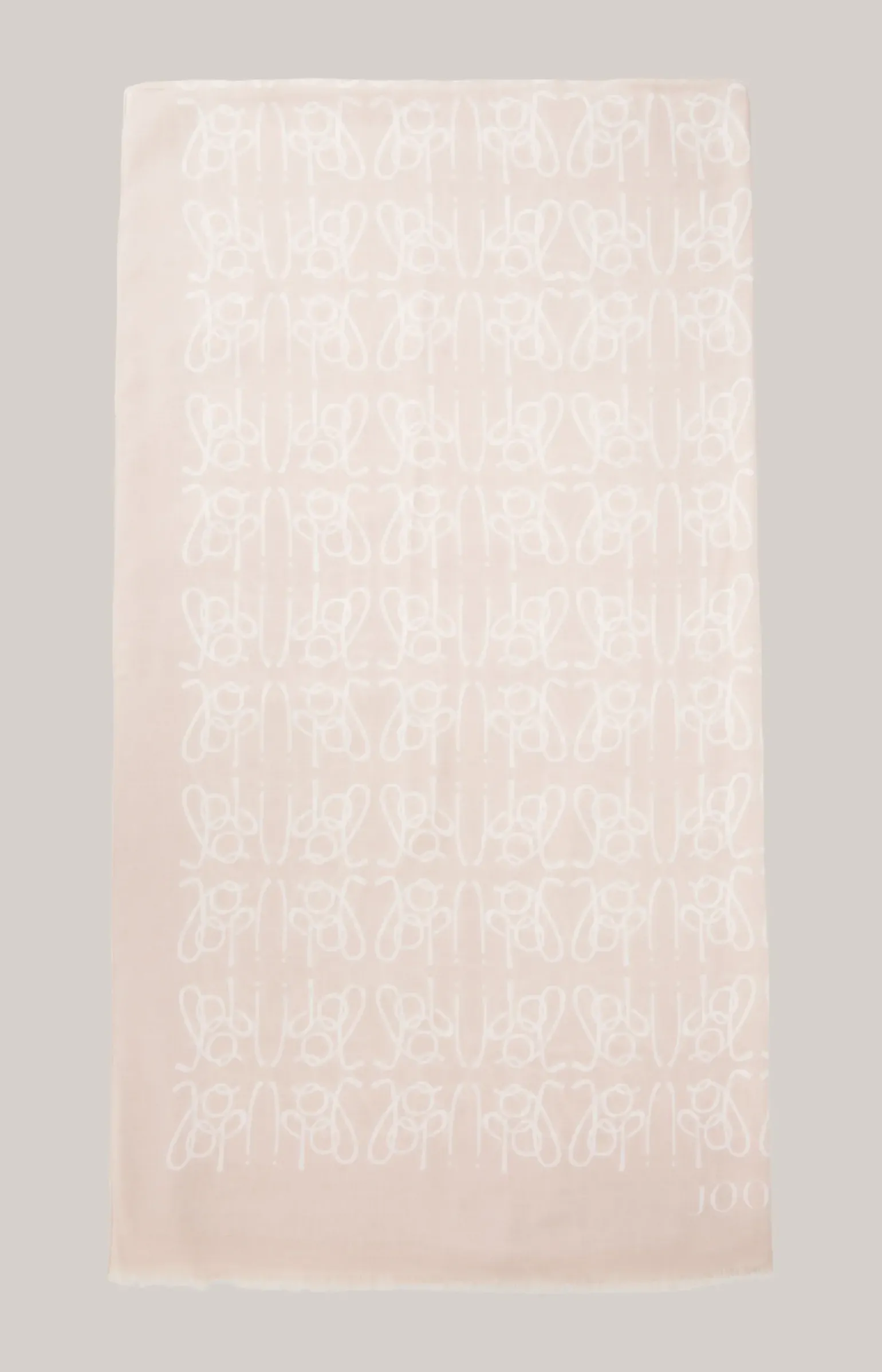 Logo-Schal in Rosé