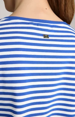 Longsleeve in Blau/Weiß gestreift