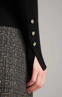 Longsleeve in Schwarz