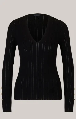 Longsleeve in Schwarz