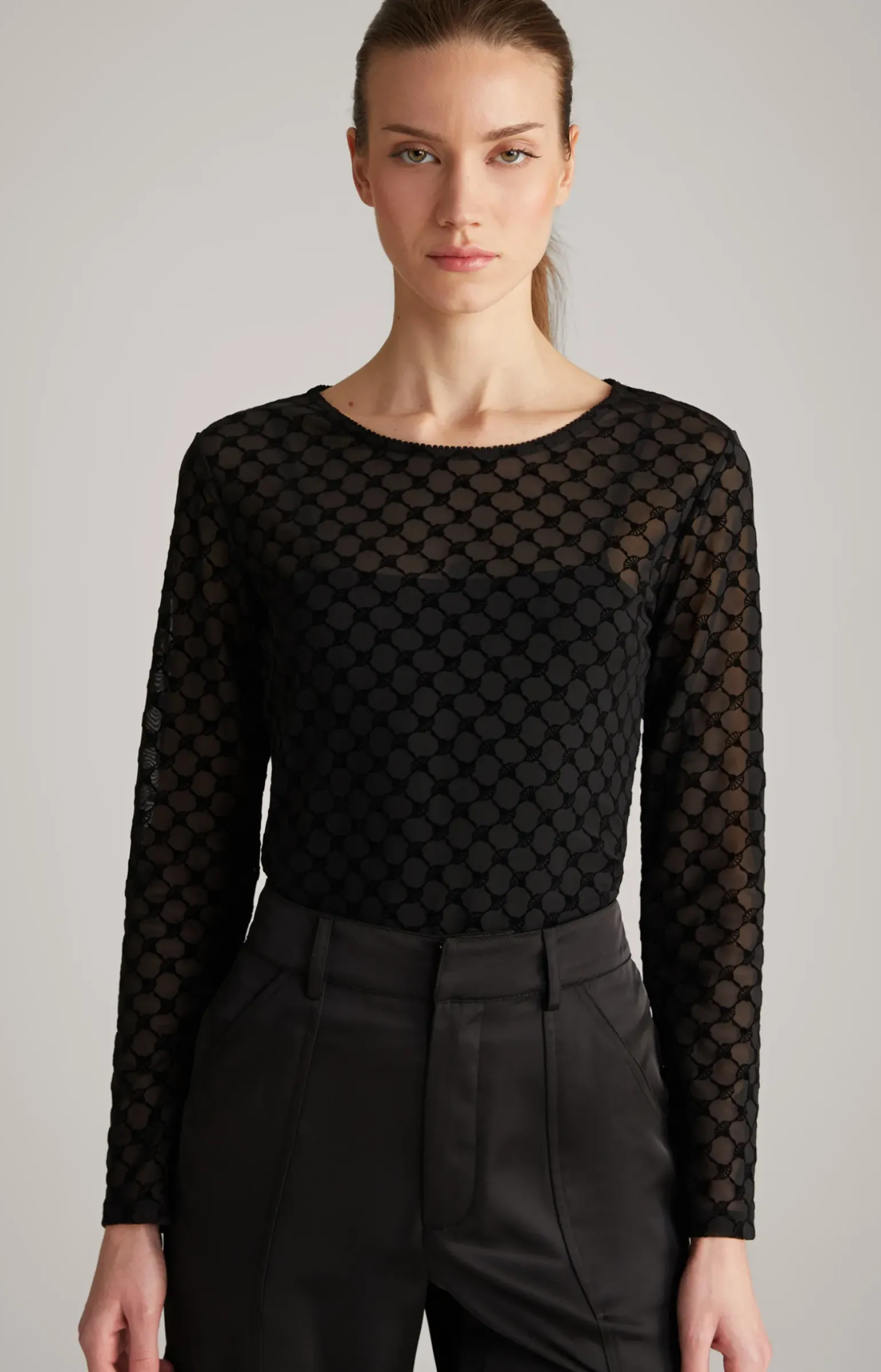 Longsleeve in Schwarz