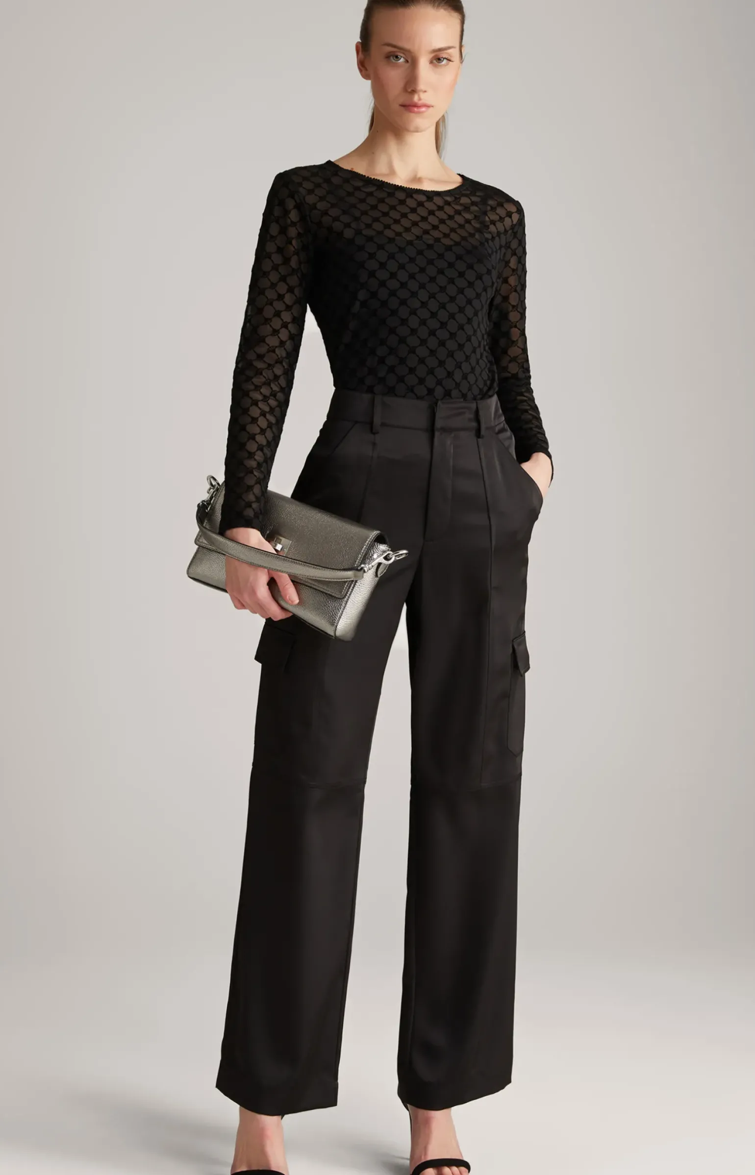 Longsleeve in Schwarz