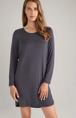 Lounge-Longshirt in Anthrazit