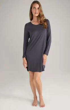 Lounge-Longshirt in Anthrazit