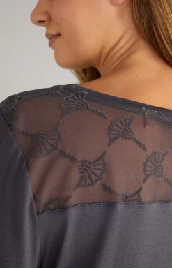 Lounge-Longsleeve in Anthrazit