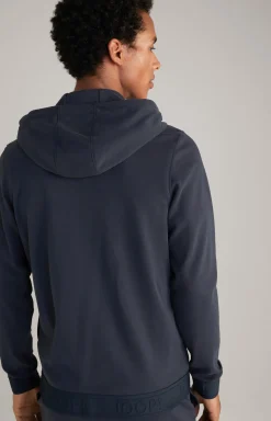 Loungewear Hoodie Sweatjacke in Dunkelblau
