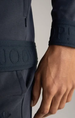 Loungewear Hoodie Sweatjacke in Dunkelblau