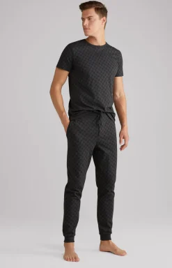 Loungewear Joggpants in Anthrazit meliert