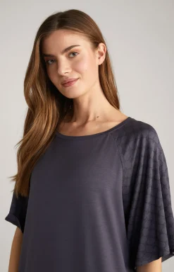 Loungewear Longshirt in Anthrazit