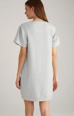 Loungewear Longshirt in Grey Melange
