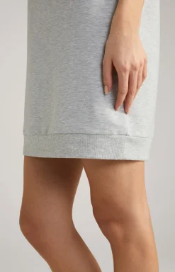 Loungewear Longshirt in Grey Melange