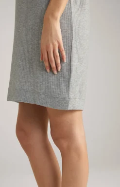 Loungewear Longshirt in Grey Melange