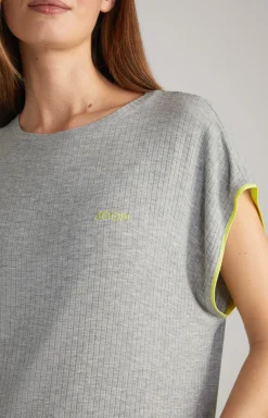 Loungewear Longshirt in Grey Melange