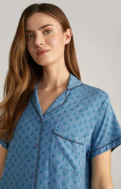 Loungewear Longshirt in Ocean Blue