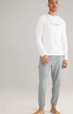 Loungewear Longsleeve in Weiß