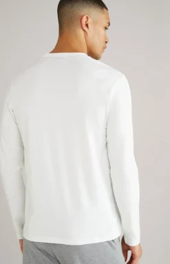 Loungewear Longsleeve in Weiß