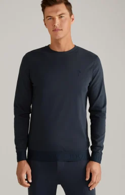 Loungewear Longsleeve in Dunkelblau